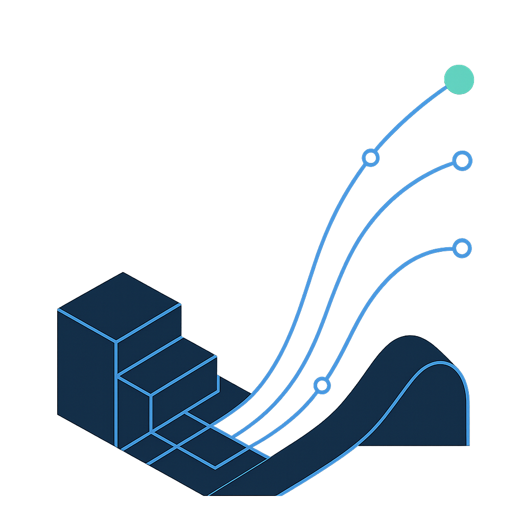 Digital Dvelopment mission and vision illustration